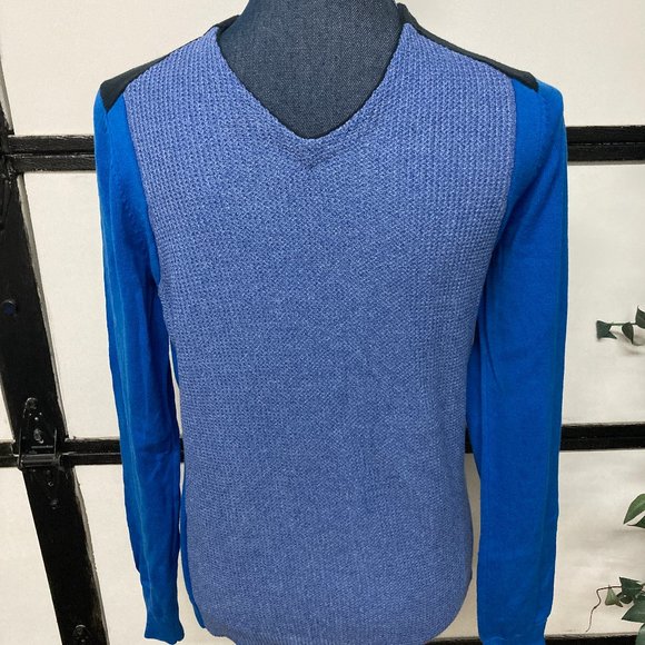 Mens Lot of 2 Lightweight Sweaters: A/X Blue & Banana Rep Red Wine Size Small - Picture 2 of 10